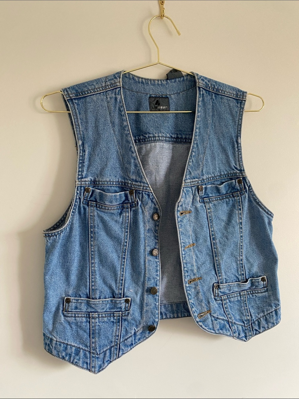 LizWear | Vintage Denim Vest | Cotton | Size M - Picture 13 of 14